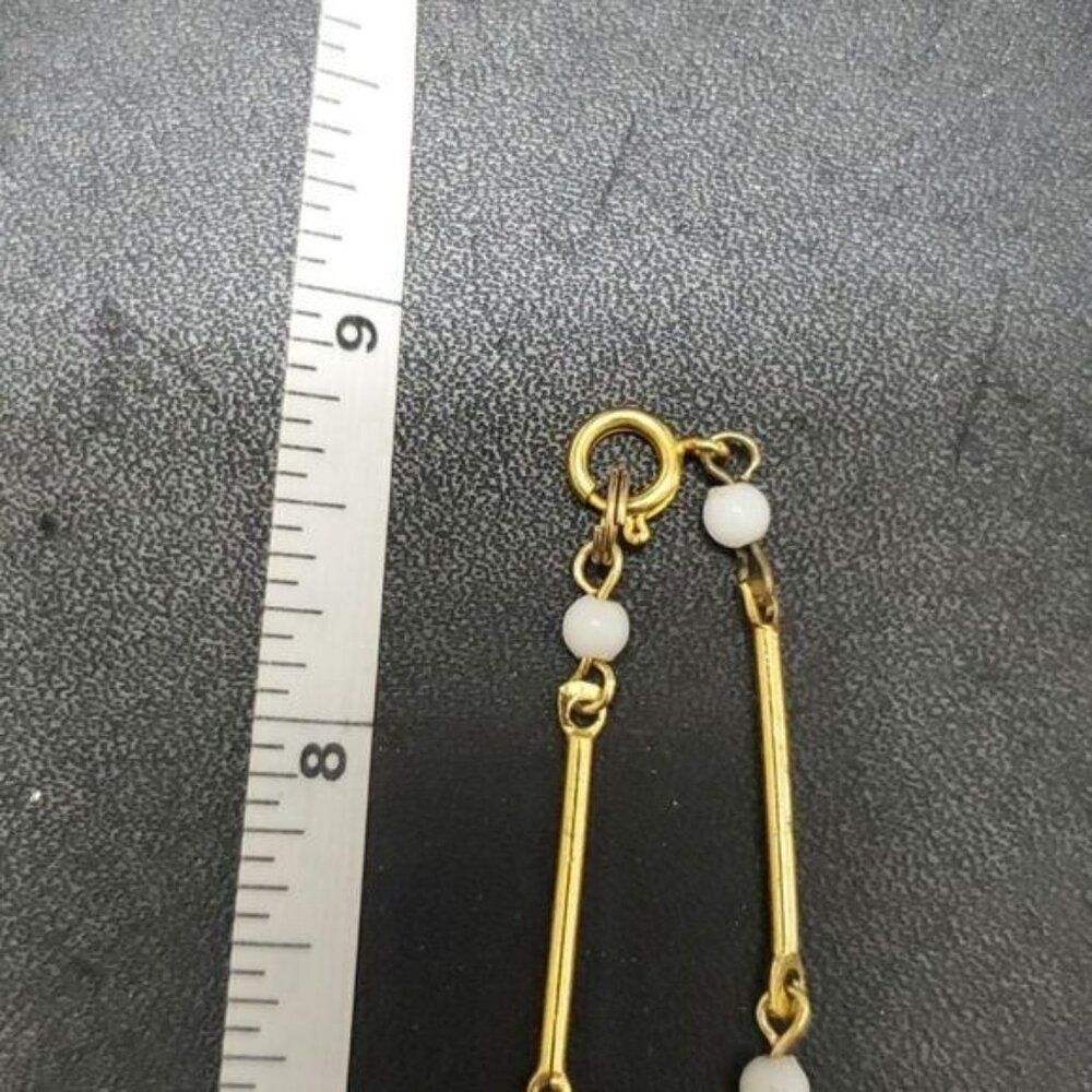 Vintage gold tone flower necklace 18" - Picture 10 of 10
